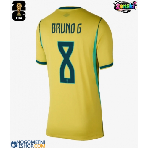Ženski Nogometni dresi Brazilija Bruno Guimaraes #8 Domači SP 2026 Kratek Rokav